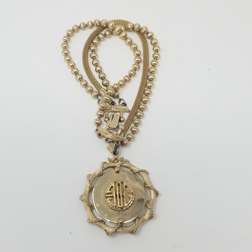 Vtg 1950's‎ CAPRI bracelet signed pendant filigree